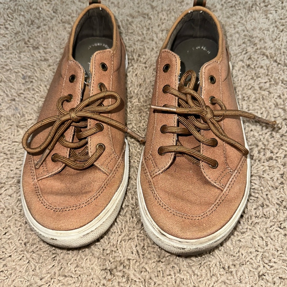 SPERRY Casual Brown Canvas Sneakers SIZE 5M